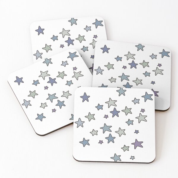 Item preview, Pastel blue stars designed and sold by NotreDameChelle.