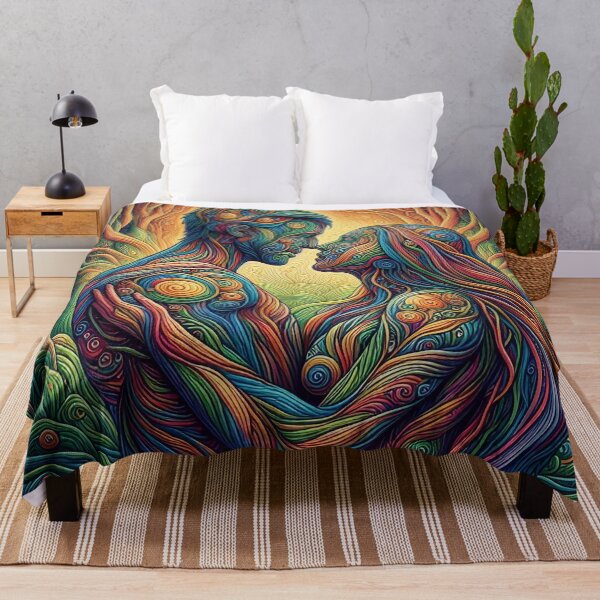 Item preview, Nature's Embrace: A Trippy Fusion of Love and Forest designed and sold by WhimsyRealm.
