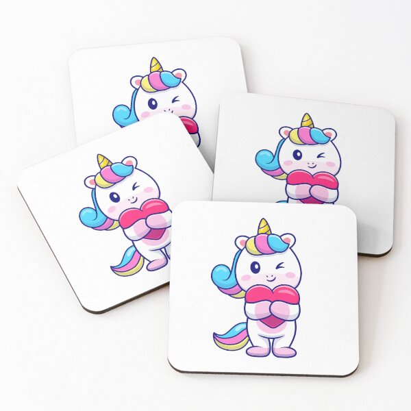 Item preview, Cute unicorn holding a heart designed and sold by HackerLooks.