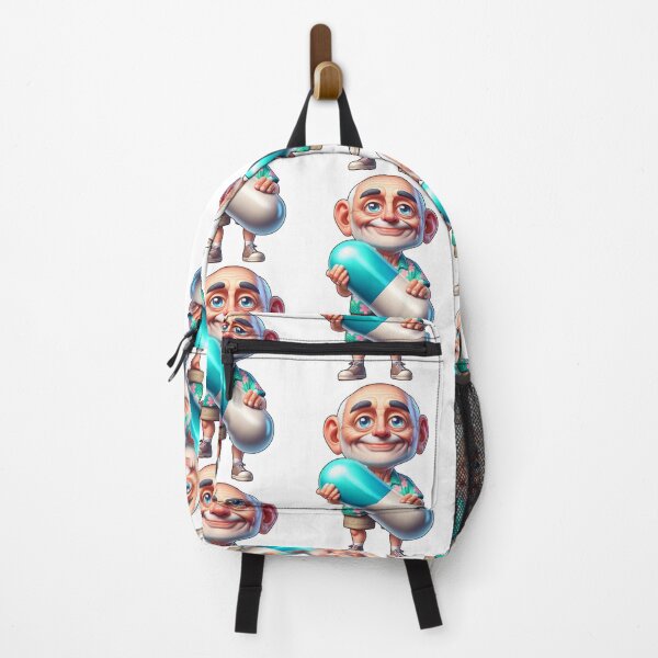 Item preview, Old Man Holding a Pill Wearing a Hawaiian Shirt designed and sold by kylmllr101684.