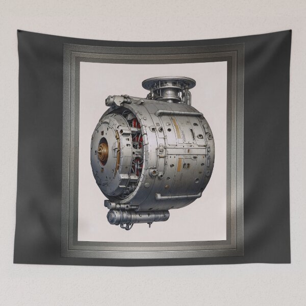 Item preview, Illustration Of An Hyperlong Engine AI Concept Art by Xzendor7 designed and sold by Xzendor7 Digital Art Creations.