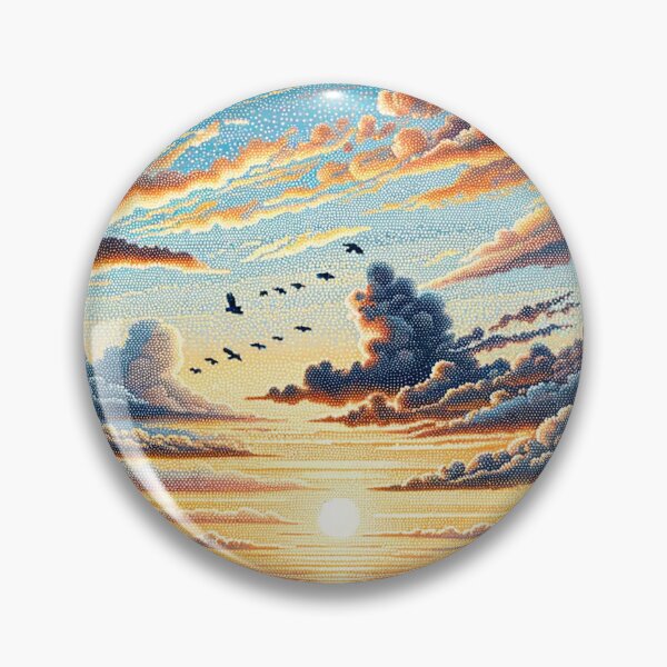 Item preview, sky scene using the pointillism designed and sold by nokoryna.