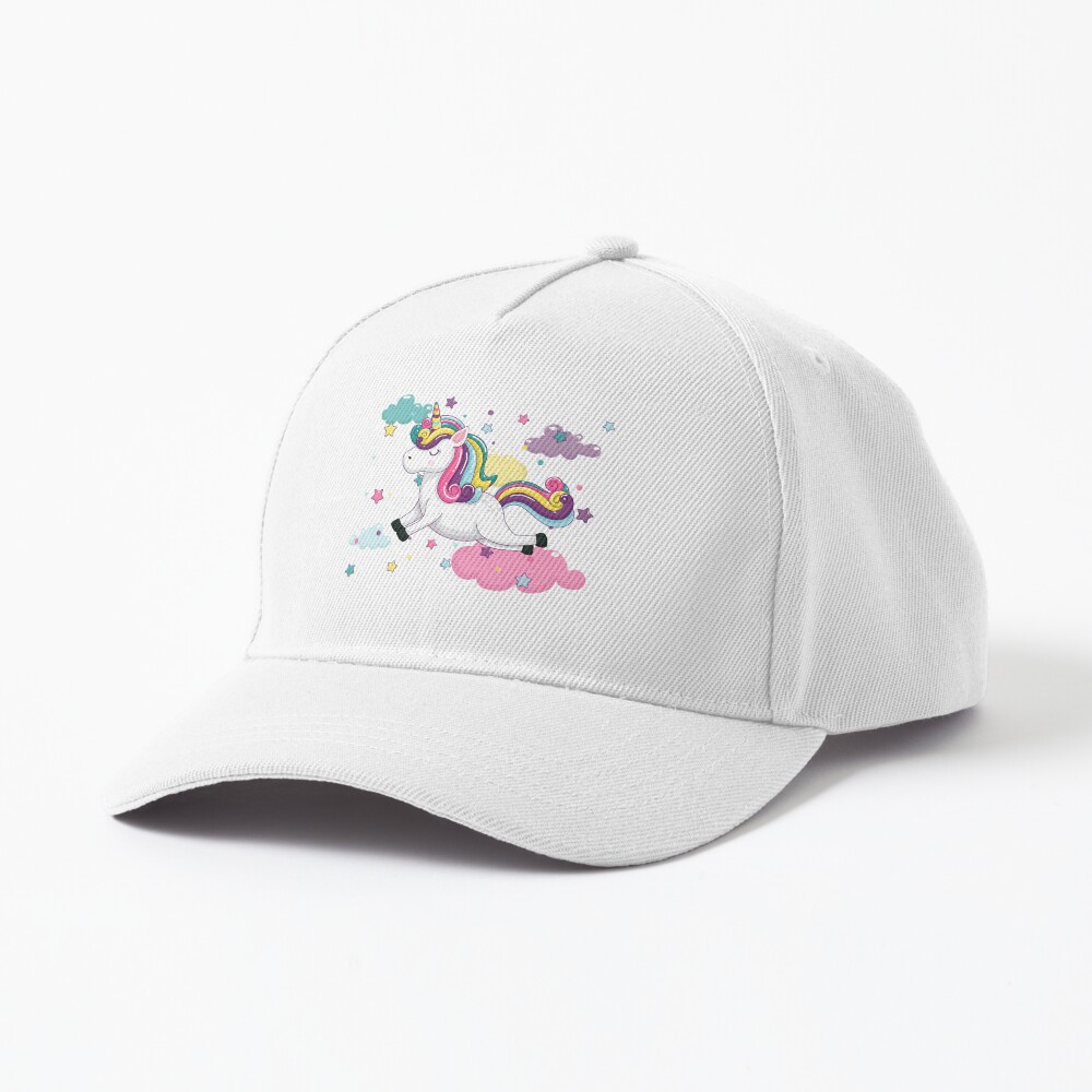 Flying Unicorn Baseball Cap - unicorn fantasy design by HackerLooks