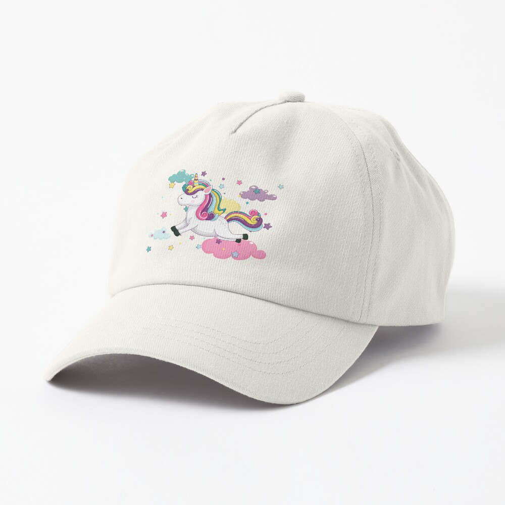 Flying Unicorn Dad Hat - unicorn fantasy design by HackerLooks