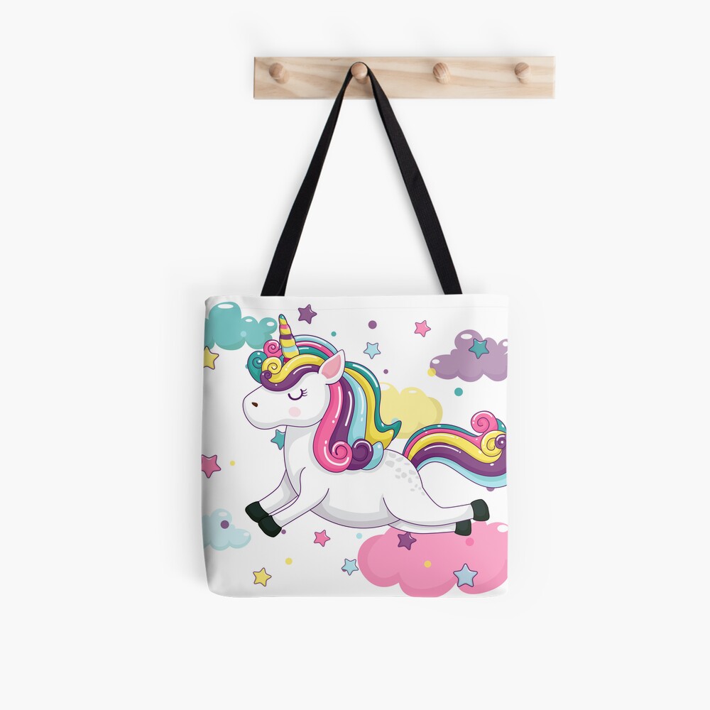 Flying Unicorn All Over Print Tote Bag - unicorn fantasy design by HackerLooks
