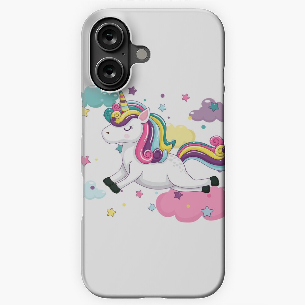 Flying Unicorn iPhone Snap Case - unicorn fantasy design by HackerLooks