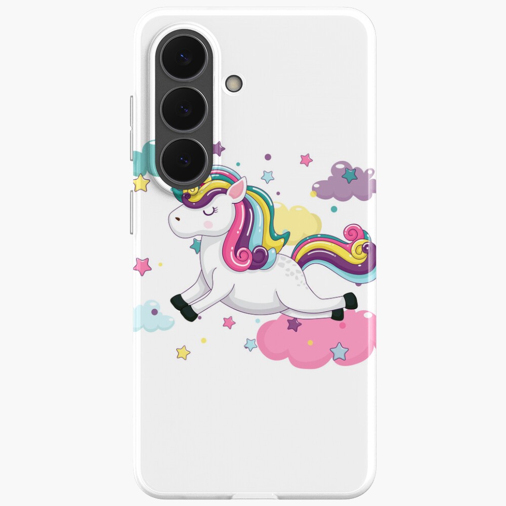 Flying Unicorn Samsung Galaxy Soft Case - unicorn fantasy design by HackerLooks