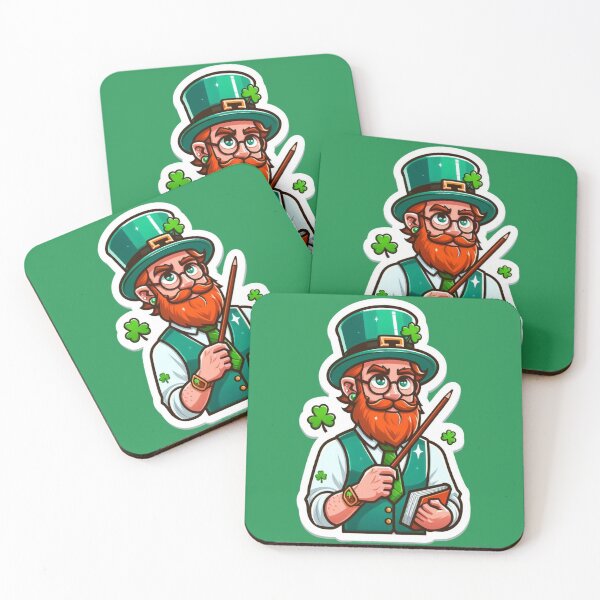 Item preview, saint patricks day bearded teacher, St patricks day design designed and sold by wittyprinttop.