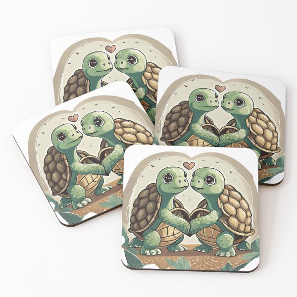 Item preview, Heartwarming Turtle Duo designed and sold by omerfdln34.