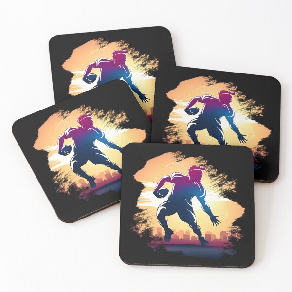 Item preview, Cool sunset silhouette rugby player. Rugby art. designed and sold by Unitepeople.