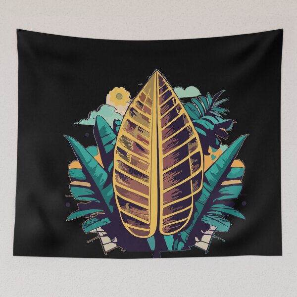 Item preview, Large colorful banana leaves designed and sold by desinganddecor.