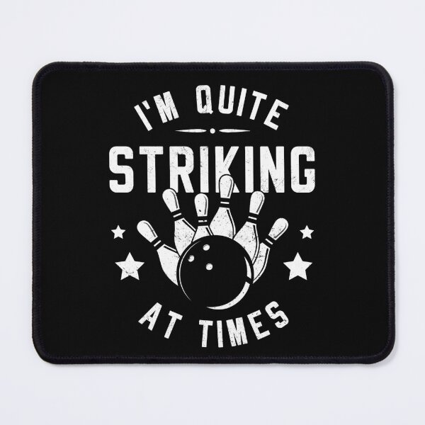 Item preview, Retro Bowling I'm Quite Striking Funny Vintage Bowler Pun Funny Saying designed and sold by lanynx design.