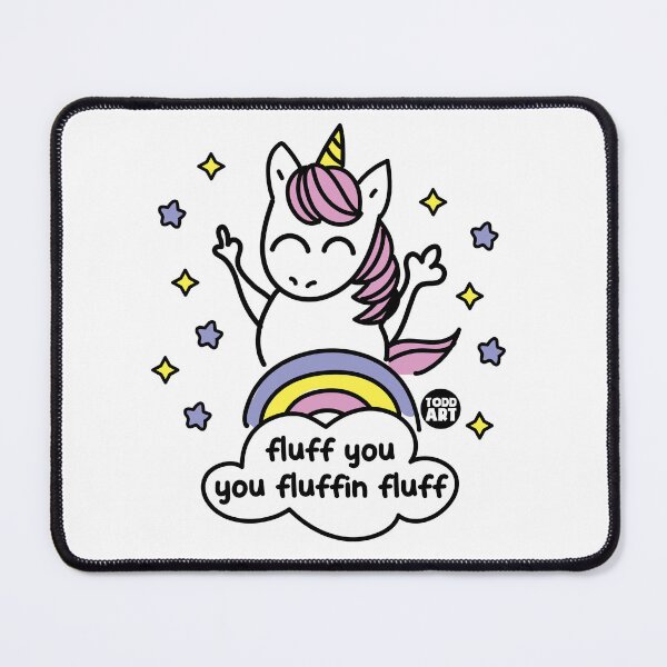 Item preview, FLUFF YOU FLUFF UNICORN designed and sold by TODD GOLDMAN.
