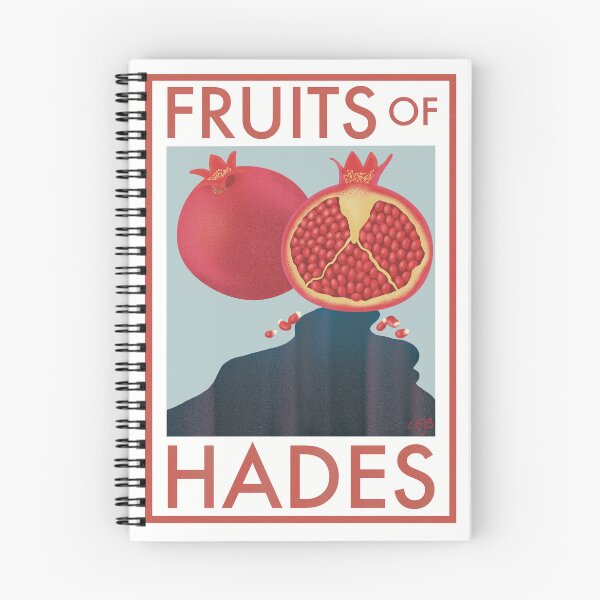 Item preview, Fruits of Hades Ancient Greek Mythology Retro Travel Food poster designed and sold by ClassicsNerds.
