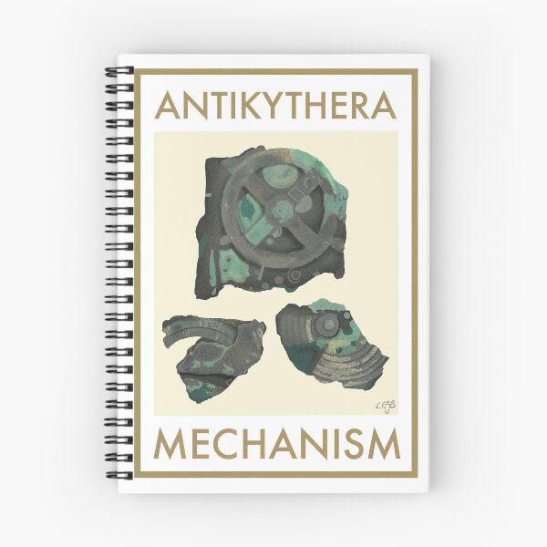 Aperçu de l'œuvre Mécanisme d'Anticythère Affiche d'objet d'artefact de voyage rétro grec ancien créée et vendue par ClassicsNerds.