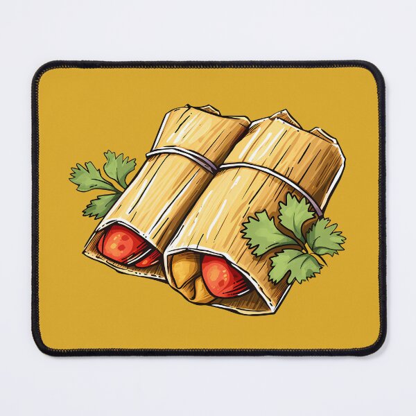 Item preview, Mexican Tamales Meal Hand Drawn Food Illustration designed and sold by meganohm.