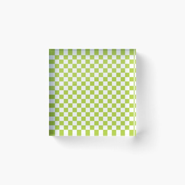 Item preview, Checkered White and Light Green Pattern designed and sold by LinDraws.