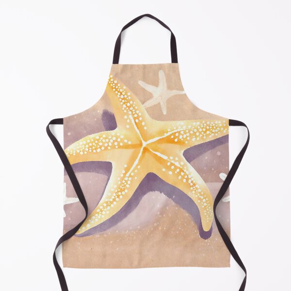 Item preview, golden starfish on the beach designed and sold by Vilemo.