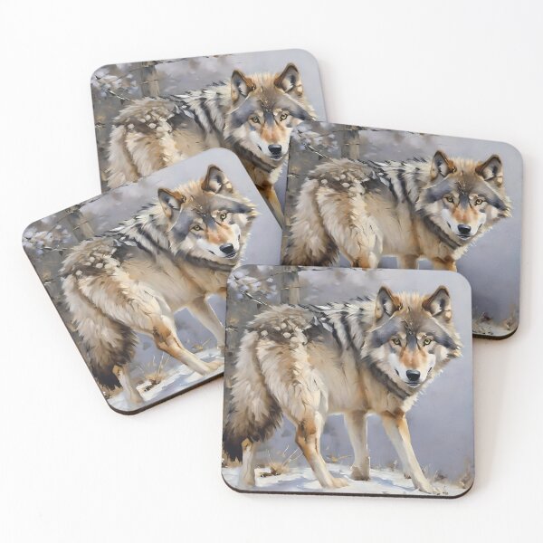 Item preview, Wolf oil Painting designed and sold by xKingLobox.