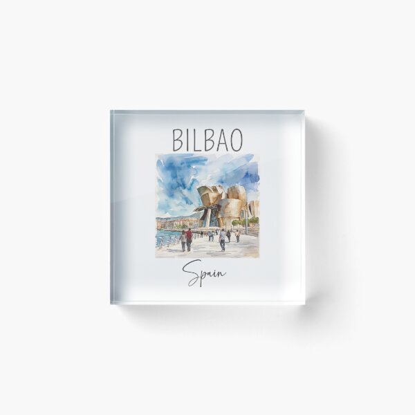 Item preview, Watercolor Design of Bilbao - Spain designed and sold by Sketch-Shack.