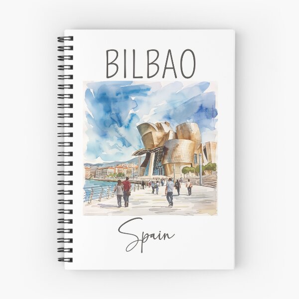 Item preview, Watercolor Design of Bilbao - Spain designed and sold by Sketch-Shack.