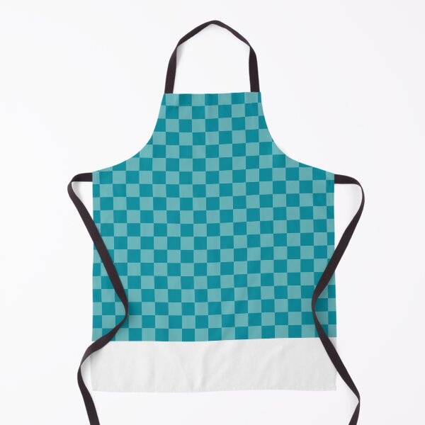 Item preview, Checkered Monochrome Teal Pattern designed and sold by LinDraws.