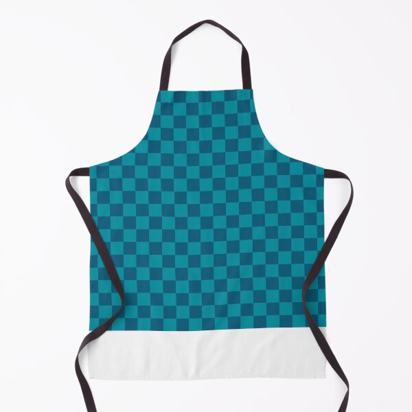 Item preview, Checkered Monochrome Teal Pattern designed and sold by LinDraws.