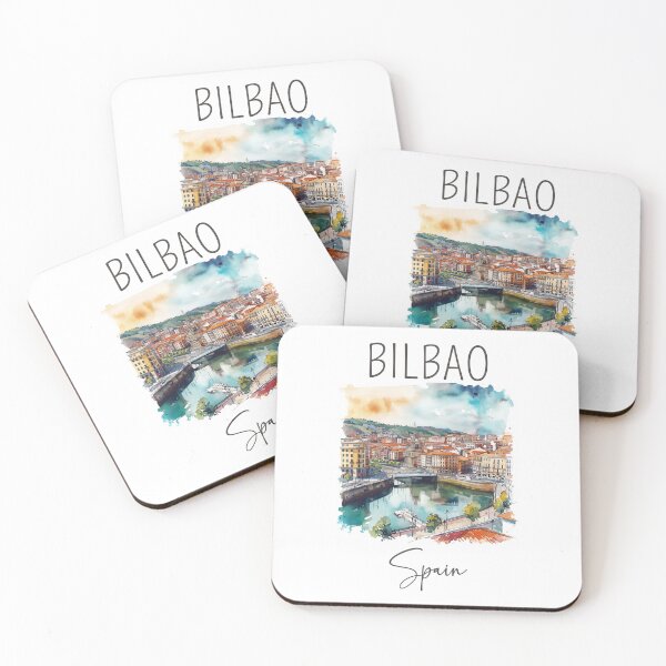 Item preview, Watercolor Design of Bilbao - Spain designed and sold by Sketch-Shack.