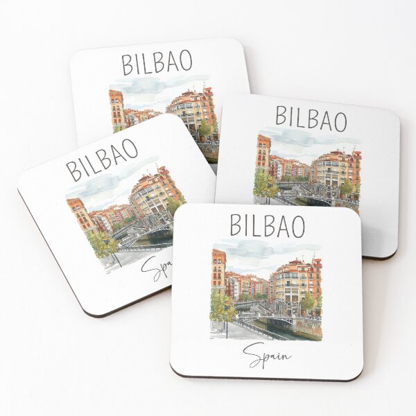 Item preview, Watercolor Design of Bilbao - Spain designed and sold by Sketch-Shack.