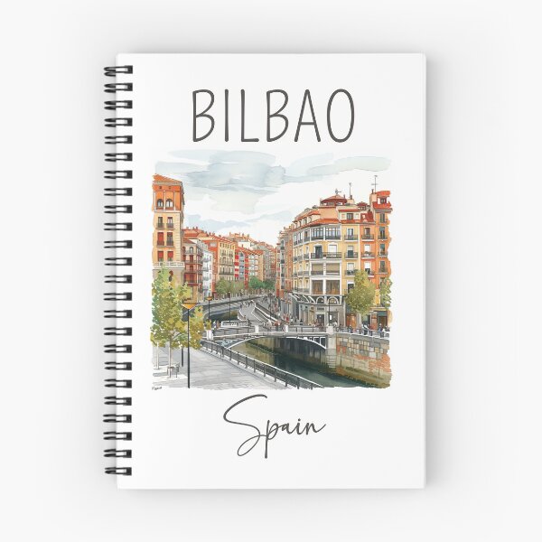 Item preview, Watercolor Design of Bilbao - Spain designed and sold by Sketch-Shack.