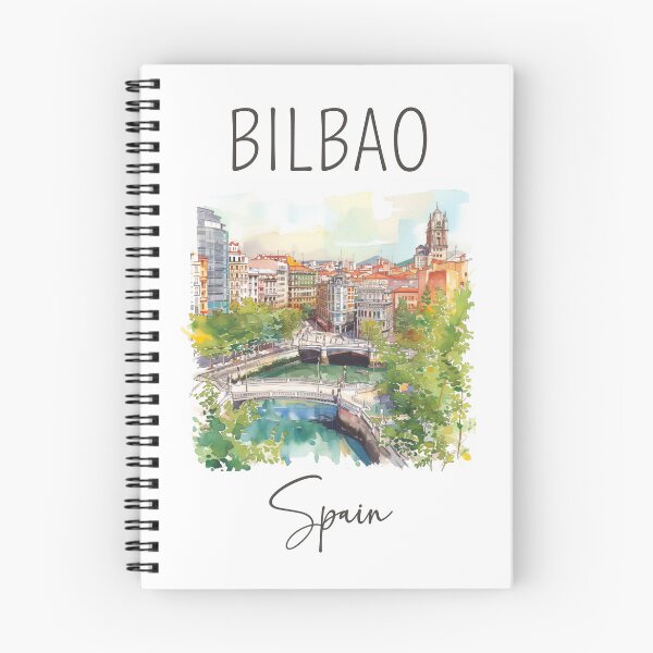 Item preview, Watercolor Design of Bilbao - Spain designed and sold by Sketch-Shack.
