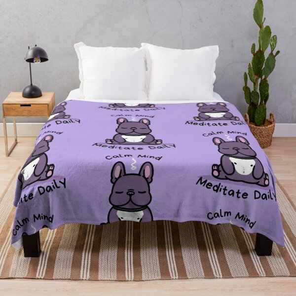 Item preview, Kawaii Cute Yoga Meditating bullgod designed and sold by AdaMazingDesign.