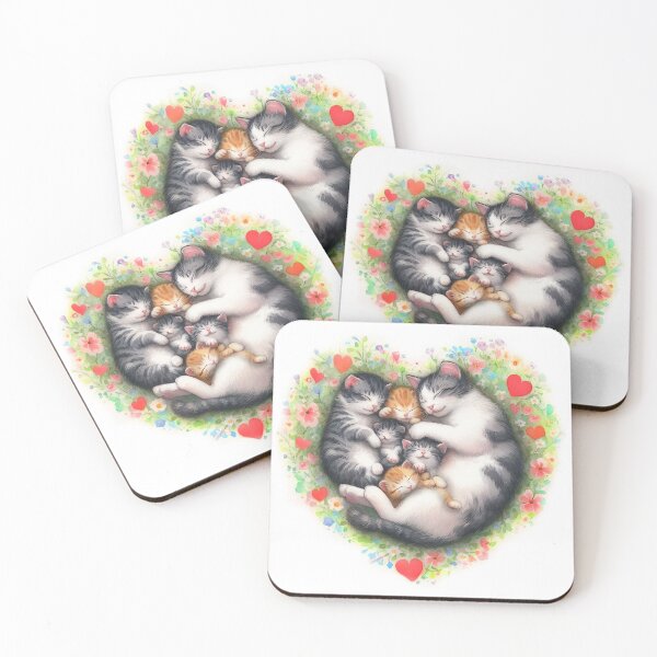 Item preview, Love - Cat parent and babies #2 designed and sold by AiartIreland.