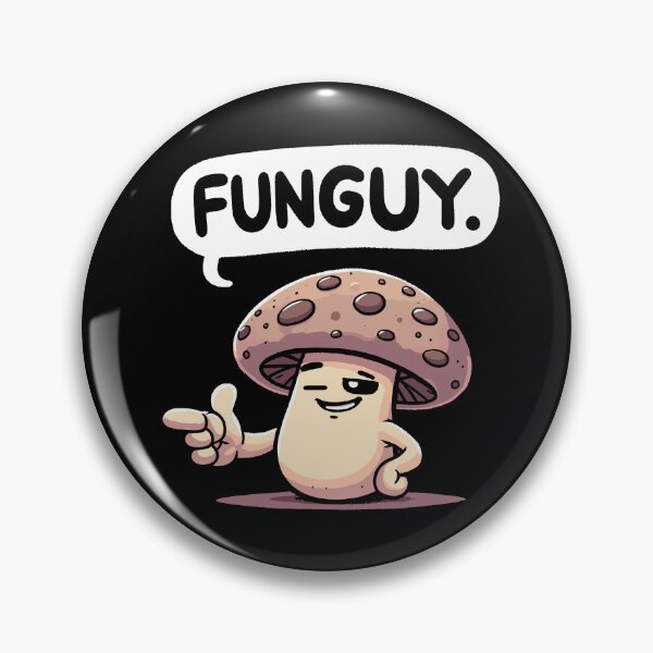 Item preview, Funny Funguy Fungy Mushroom designed and sold by DoodleDashShop.