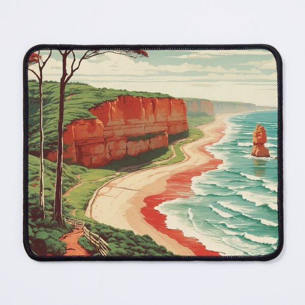 Item preview, Great Ocean Road Australia Vintage Poster Tourism designed and sold by TravelersGems.