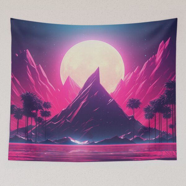 Item preview, Vivid Neon Vortex: Atmospheres of Synthwave Intensity designed and sold by Mullet Monkey.