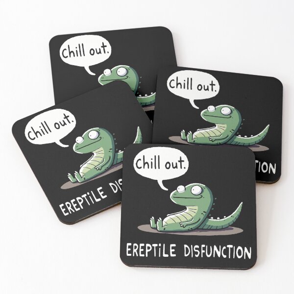 Item preview, Ereptile Dysfunction Unchill Reptile designed and sold by DoodleDashShop.