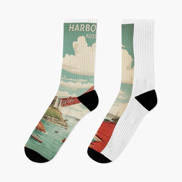 Item preview, Harbor Bridge Australia Vintage Poster Tourism designed and sold by TravelersGems.