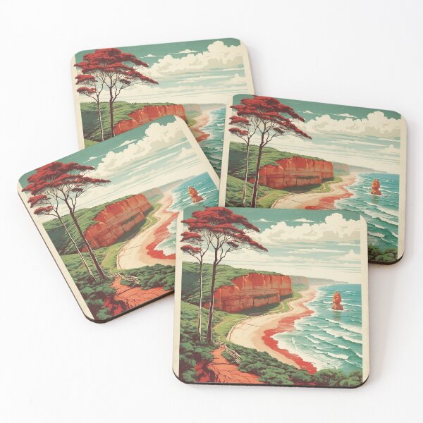 Item preview, Great Ocean Road Australia Vintage Poster Tourism designed and sold by TravelersGems.