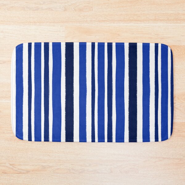 Item preview, Multi Blue Stripes Freehand designed and sold by OneThreeSix.