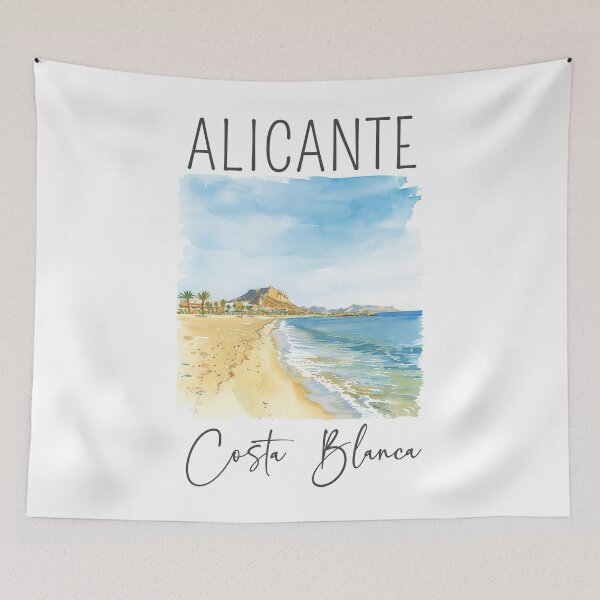 Item preview, Watercolor Design of Alicante - Spain designed and sold by Sketch-Shack.