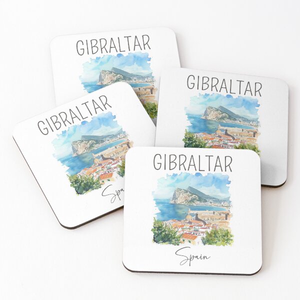 Item preview, Watercolor Design of Gibraltar - Spain designed and sold by Sketch-Shack.
