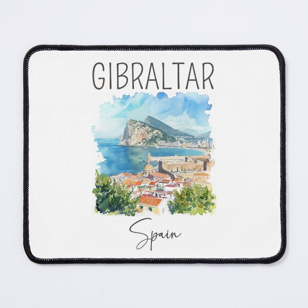 Item preview, Watercolor Design of Gibraltar - Spain designed and sold by Sketch-Shack.