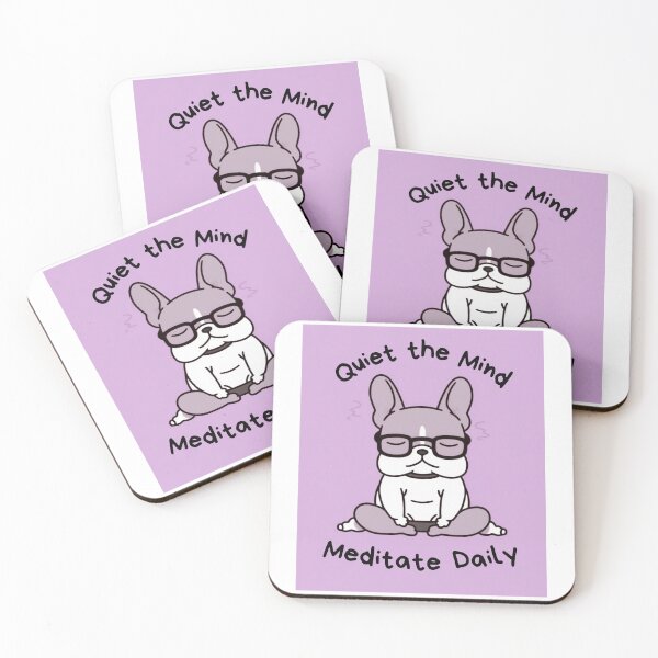 Item preview, Kawaii Cute Yoga Meditating bullgod designed and sold by AdaMazingDesign.
