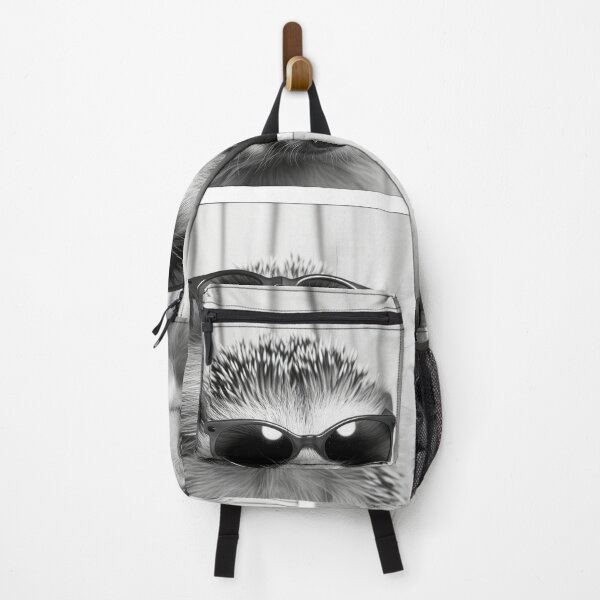 Item preview, Hedgehog Photobooth Session Retro Vintage Black and White designed and sold by PrintShangri-La.