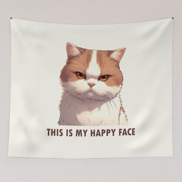 Item preview, This is my Happy Face Cat designed and sold by ironydesigns.