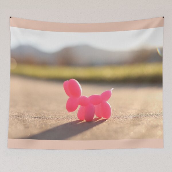 Item preview, Balloon Animal Dog in front of the Mountains designed and sold by kenedyraemedia.