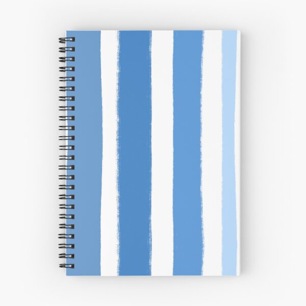 Item preview, Multi Blue Shades Stripes Freehand designed and sold by OneThreeSix.