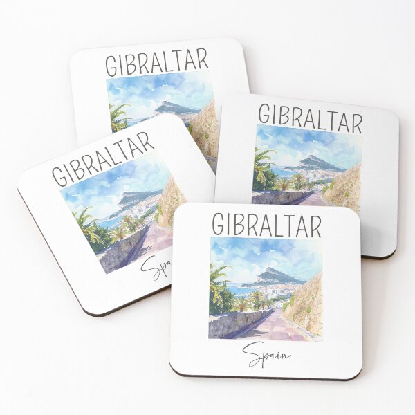 Item preview, Watercolor Design of Gibraltar - Spain designed and sold by Sketch-Shack.