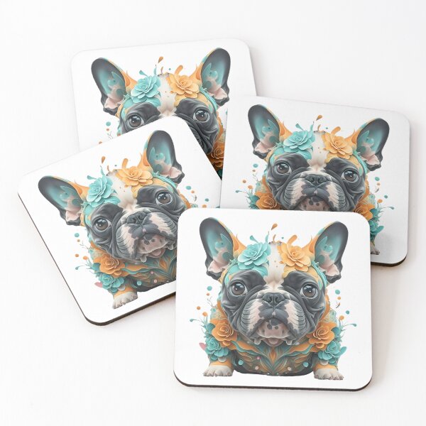 Item preview, Adorable colorful French bulldog designed and sold by LuckyFamily.